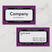 Stilftiges Panel - Magenta Lila Textur Visitenkarte (Vorne/Hinten)