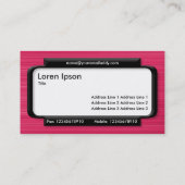 Stilftiges Panel - Pinselstrichtextur Visitenkarte (Rückseite)