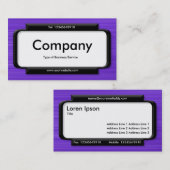 Stilftiges Panel - Pinselviolette Textur Visitenkarte (Vorne/Hinten)