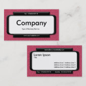 Stilftiges Panel - rot verkleidete Textur Visitenkarte (Vorne/Hinten)