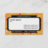 Stilftiges Panel (Script-Schriftart) - Kaskadieren Visitenkarte (Rückseite)