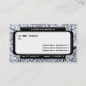 Stilftiges Panel (Script-Schriftart) - Schneezweig Visitenkarte (Rückseite)