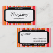 Stilftiges Panel (Script-Schriftart) - Streifen 01 Visitenkarte (Vorne/Hinten)