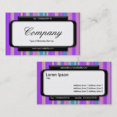 Stilftiges Panel (Script-Schriftart) - Streifen 06 Visitenkarte (Vorne/Hinten)