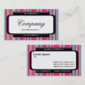 Stilftiges Panel (Script-Schriftart) - Streifen 07 Visitenkarte (Vorne/Hinten)