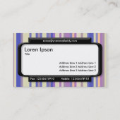 Stilftiges Panel (Script-Schriftart) - Streifen 08 Visitenkarte (Rückseite)