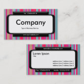 Stilftiges Panel - Streifen 07 Visitenkarte (Vorne/Hinten)