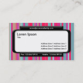 Stilftiges Panel - Streifen 07 Visitenkarte (Rückseite)