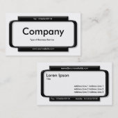 Stilftiges Panel - Weiß Visitenkarte (Vorne/Hinten)