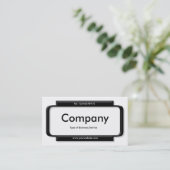 Stilftiges Panel - Weiß Visitenkarte (Stehend Vorderseite)