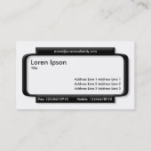 Stilftiges Panel - Weiß Visitenkarte (Rückseite)