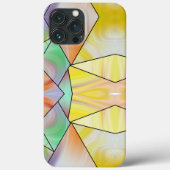 Stilgelber Rosa Marmor Moderne Ästhetik Case-Mate iPhone Hülle (Rückseite)