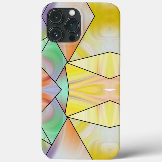 Stilgelber Rosa Marmor Moderne Ästhetik Case-Mate iPhone Hülle (Rückseite)