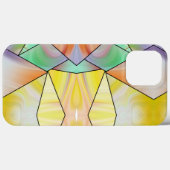 Stilgelber Rosa Marmor Moderne Ästhetik Case-Mate iPhone Hülle (Rückseite (Horizontal))