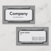 Stilgraue Tafel - Grau (99999) Visitenkarte (Vorne/Hinten)