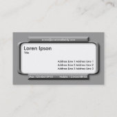 Stilgraue Tafel - Grau (99999) Visitenkarte (Rückseite)