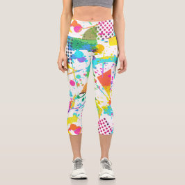 Stilgrunge im Retro-Stil der 90er Jahre Capri Leggings