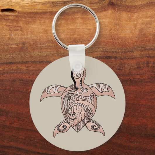 stilikondensiertes Schildkröte Schlüsselanhänger (Vorderseite)