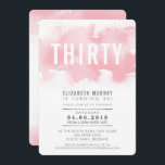 STILISCH 30. Geburtstag INVITE Aquarellrot Rosa Einladung<br><div class="desc">Ein trendiges Einladungs-Design für Ihren BIRTHDAY für jedes Alter - kontaktieren Sie mich, um den Glitzer-Typ für Sie zu ändern! TIPP: 1. Um Grafiken und Schriftart zu ändern/zu verschieben und mehr Text hinzuzufügen, klicken Sie auf den Button "Anpassen". - - - - - - - - - - - -...</div>