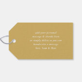 STILISCH DANKEN SIE hübsche Goldfisch-Flecken Geschenkanhänger (Rückseite Horizontal)