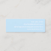 STILISCH EINFACH HANDSCHRIFTLICHES SCRIPT-LOGO BLU MINI VISITENKARTE (Rückseite)