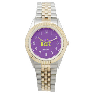 STILISCH MODERN SILVERY GOLDEN VERIFIED MARKIERT ARMBANDUHR