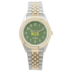 STILISCH MODERN SILVERY GOLDEN VERIFIED MARKIERT ARMBANDUHR
