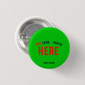 STILISCH MODERNE KUSTOM LIME GREEN ÜBERPRÜFT MARKI BUTTON (Vorne & Hinten)