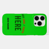 STILISCH MODERNE KUSTOM LIME GREEN ÜBERPRÜFT MARKI Case-Mate iPhone HÜLLE (Rückseite (Horizontal))