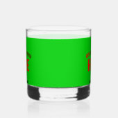 STILISCH MODERNE KUSTOM LIME GREEN ÜBERPRÜFT MARKI WHISKYGLAS (Rechts)