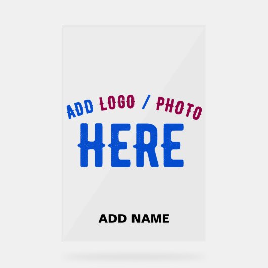 STILISCH MODERNE ZOLLBARE, KLAR ÜBERPRÜFTE MARKEN ACRYLSCHILD (Vorderseite)