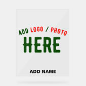 STILISCH MODERNE ZOLLBARE, KLAR ÜBERPRÜFTE MARKEN ACRYLSCHILD (Vorderseite)