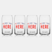 STILISCH MODERNE ZOLLBARE, KLAR ÜBERPRÜFTE MARKEN DOSENGLAS (Hinten)