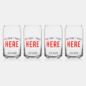 STILISCH MODERNE ZOLLBARE, KLAR ÜBERPRÜFTE MARKEN DOSENGLAS (Vorderseite)