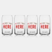 STILISCH MODERNE ZOLLBARE, KLAR ÜBERPRÜFTE MARKEN DOSENGLAS (Hinten)