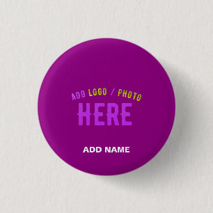 STILISCH MODERNE, ZOLLBARE, LILA ÜBERPRÜFTE MARKEN BUTTON