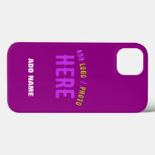 STILISCH MODERNE, ZOLLBARE, LILA ÜBERPRÜFTE MARKEN Case-Mate iPhone HÜLLE (Rückseite (Horizontal))