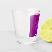 STILISCH MODERNE, ZOLLBARE, LILA ÜBERPRÜFTE MARKEN SCHNAPSGLAS (Links)