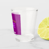 STILISCH MODERNE, ZOLLBARE, LILA ÜBERPRÜFTE MARKEN SCHNAPSGLAS (Rechts)