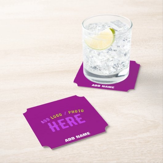 STILISCH MODERNE, ZOLLBARE, LILA ÜBERPRÜFTE MARKEN UNTERSETZER (Vor Ort)