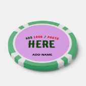 STILISCH MODERNE ZOLLBARE MAUVE ÜBERPRÜFT MARKIERT POKERCHIPS (Einzeln)