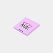 STILISCH MODERNE ZOLLBARE MAUVE ÜBERPRÜFT MARKIERT POST-IT KLEBEZETTEL (angewinkelt)