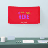 STILISCH MODERNE ZOLLBARE, ROT VERIFIED MARKIERT BANNER (Messe)