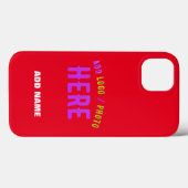 STILISCH MODERNE ZOLLBARE, ROT VERIFIED MARKIERT Case-Mate iPhone HÜLLE (Rückseite (Horizontal))