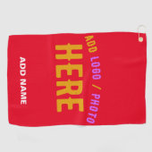 STILISCH MODERNE ZOLLBARE, ROT VERIFIED MARKIERT GOLFHANDTUCH (Horizontal)