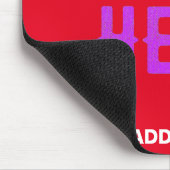 STILISCH MODERNE ZOLLBARE, ROT VERIFIED MARKIERT MOUSEPAD (Ecke)