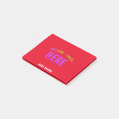 STILISCH MODERNE ZOLLBARE, ROT VERIFIED MARKIERT POST-IT KLEBEZETTEL (angewinkelt)