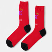 STILISCH MODERNE ZOLLBARE, ROT VERIFIED MARKIERT SOCKEN (Linkes Detail)
