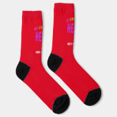 STILISCH MODERNE ZOLLBARE, ROT VERIFIED MARKIERT SOCKEN (Rechts)