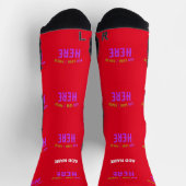 STILISCH MODERNE ZOLLBARE, ROT VERIFIED MARKIERT SOCKEN (Oben)